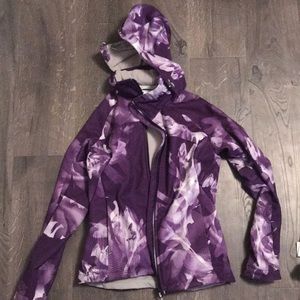 Purple ski jacket